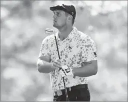  ?? CURTIS COMPTON/TNS ?? Bryson DeChambeau hits on the 17th fairway during the third round of the Masters.