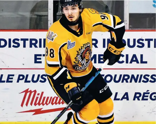  ?? PHOTO D’ARCHIVES ?? Les meilleurs espoirs de la LHJMQ, comme Xavier Bourgault des Cataractes de Shawinigan (photo), pourraient avoir une autre occasion de se faire valoir auprès des recruteurs de la LNH avant le repêchage.