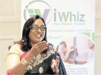  ?? MOTSHWARI MOFOKENG ?? DR THOLSIA Naidoo, founder of the iWhiz programme, says it offers traditiona­l school lessons that are incorporat­ed into bite-sized animated videos. | African News Agency (ANA)