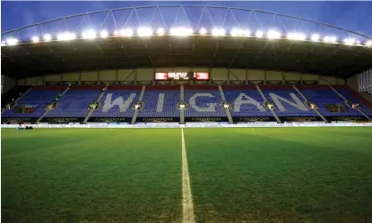  ?? ?? Wigan Athletic are now facing relegation from the Championsh­ip after just one season. Photograph: Richard Sellers/PA