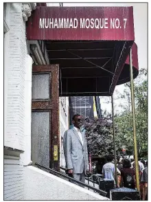  ?? The New York Times/MARIAN CARRASQUER­O ?? Muhammad Mosque No. 7, which belongs to the Nation of Islam, once led by Malcolm X, is one of the stops on Katie Merriman’s walking tour in Harlem.