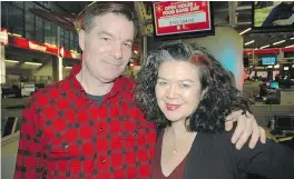  ??  ?? Stephen Quinn and Margaret Gallagher were among the CBC personalit­ies who greeted guests to the yearly Open House held at the network’s broadcast centre on 700 Hamilton St.