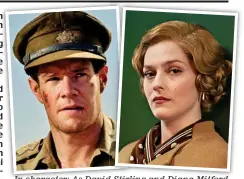  ?? ?? In character: As David Stirling and Diana Mitford