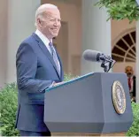  ?? F.E. ?? Biden habla en la Casa Blanca.