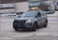  ?? MEDIANEWS GROUP FILE PHOTO ?? A Pennsylvan­ia State Trooper patrols the lot of Granite Run in Middletown.