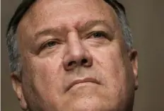  ?? Jim Lo Scalzvio/Associated Press ?? Secretary of State Mike Pompeo testifies before a Senate Foreign Relations Committee hearing on the State Department’s 2021 budget July 30 on Capitol Hill in Washington.