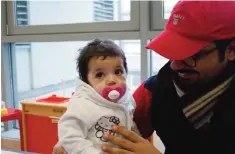  ??  ?? Kuwaiti baby being treated at GOSH