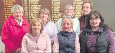  ?? ?? Back (l-r): Beth Power, Frances Tobin, Tilly Noonan and Judith Campion. Front (l-r): Anne Daly, Theresa O’Keeffe and Nora O’Driscoll.