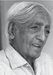  ??  ?? J. Krishnamur­ti (May 1895-February 1986)