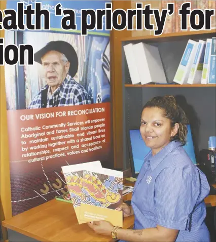  ?? PHOTO: DUBBO PHOTO NEWS/SARAH HARVEY ?? Larissa Cook works as the Aboriginal Dementia Advisory Service Coordinato­r at Catholic Healthcare.