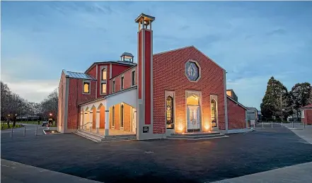  ??  ?? The St Bede’s College Chapel and Performing Arts Centre in Christchur­ch was awarded the Supreme New Zealand Commercial Project of the Year.