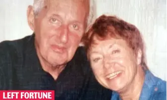  ?? ?? LEFT FORTUNE
Executive: Joan Sutcliffe with businessma­n husband John who died in 2007