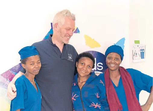  ??  ?? HELPING HAND: Kids Operating Rooms’ Garreth Wood has announced plans to provide 12 new specialist operating theatres in East Africa