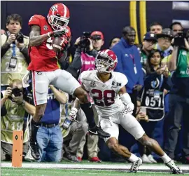  ?? HYOSUB SHIN / HSHIN@AJC.COM ?? UGA hopes to get wide receiver Terry Godwin back after he missed last week’s opener against Austin Peay with a strained calf.