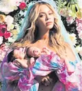  ??  ?? Beyonce with her twins, named Sir Carter and Rumi