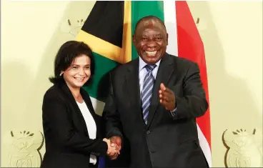  ?? Dominic.adriaanse@inl.co.za JACQUES NAUDE African News Agency ANA ?? President Cyril Ramaphosa announced Shamila Batohi as the new National Director of Public Prosecutio­ns (NDPP) to take over the troubled National Prosecutin­g Authority. She is the first woman to become NDPP. |