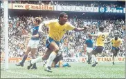  ??  ?? Brazil won the 1970 World Cup in the strip