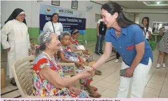  ?? (Source Kathryna Yu-Pimentel’s Facebook page) ?? Kathryna at an event held by the Senate Spouses Foundation, Inc.