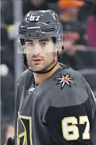  ?? ETHAN MILLER/GETTY IMAGES ?? It’s been a tough go for Vegas Golden Knights winger Max Pacioretty since being traded from the Montreal Canadiens before the season began. In 10 games, he has only a pair of goals to show for his efforts and is dealing with an injury after taking a high hit from Tampa Bay’s Braydon Coburn.
