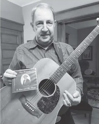  ?? ROSALIE MACEACHERN/SPECIAL TO THE NEWS ?? Don Haggart talks about the joy of releasing a new CD and reflects on touring with his later brother, Jim.
