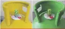  ??  ?? Collage showing the new heat shrink light green Liquigas seals on both yellow and green Liquigas cylinders