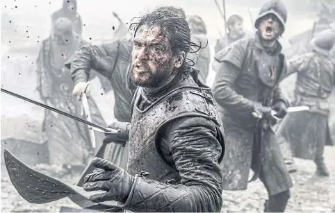  ??  ?? Kit Harington as Jon Snow in Game Of Thrones.