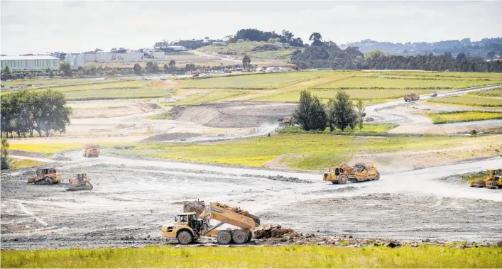  ?? Photo / Greg Bowker ?? The Milldale project north of Auckland (pictured in 2018) could be a model for financing developmen­t without councils taking on more debt.