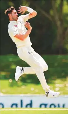  ?? AFP ?? England’s paceman Chris Woakes bowls against Cricket Australia XI on the first day of a four-day Ashes tour match at the Tony Ireland Stadium in Townsville yesterday.