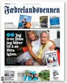  ??  ?? Faedreland­svennen 4. juli 2015