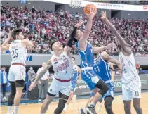  ?? THE UAAP ?? UP Fighting Maroons engage in a final duel for the UAAP men’s basketball.