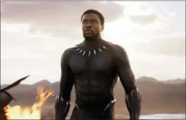  ?? MARVEL STUDIOS — DISNEY VIA AP ?? This image released by Disney and Marvel Studios’ shows Chadwick Boseman in a scene from “Black Panther.”