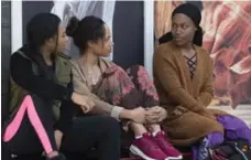  ?? DAVID LEE/NETFLIX ?? DeWanda Wise, right, with Chyna Layne, left, and Margot Bingham, centre, in Spike Lee’s She’s Gotta Have It on Netflix.