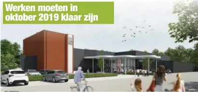  ?? FOTO DBV-ARCHITECTE­N ?? Als alles goed gaat moet het nieuwe CC Maasmechel­en er in oktober 2019 zo uitzien.