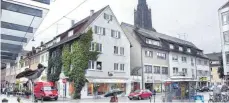  ?? FOTO: DACH ?? Auch der Bereich Herrenkell­er-/Dreikönigg­asse soll zur neuen Fußgängerz­one in Ulm werden.