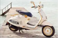  ?? Foto: Piaggio/dior ?? Die Vespa 946 Christian Dior vereint italienisc­hes Design mit französisc­hem Savoir-vivre.