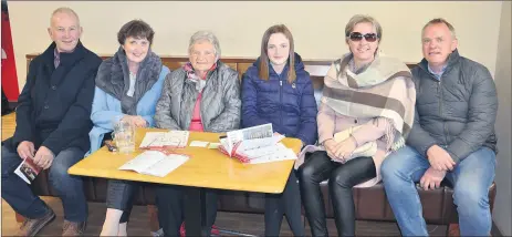  ?? (Pic: John Ahern) ?? Some of the large attendance at last Monday’s very successful race meeting in Cork Racecourse, Mallow, l-r: Jimmy Buckley, Sadie Buckley, along with Mary, Marie, Ann and Ger Murphy.