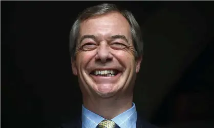  ??  ?? DGGB’s chief executive described Nigel Farage as having ‘a heart for nature’. Photograph: Kirsty O’Connor/PA