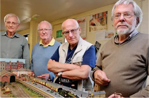  ??  ?? Devastated: Members of the Market Deeping club were left in tears when they found the wrecked models