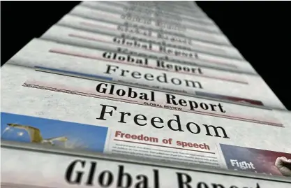  ?? ?? The writer bellieves South Africa’s constituti­on has done well in safeguardi­ng the country’s freedoms, including that of the media.