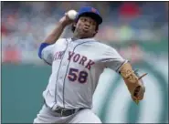  ?? ASSOCIATED PRESS PHOTO ?? Mets’ Jenrry Mejia became the first player to receive a lifetime ban under baseball’s drug agreement after failing a drug test for thr third time.