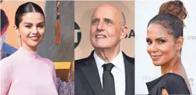  ?? GETTY IMAGES AND USA TODAY ?? Selena Gomez, left, Jeffrey Tambor and Halle Berry are cisgender actors who have or may play lesbian or transgende­r characters.