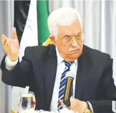  ?? ?? Abbas quer celeridade na resolução do conflito com Israel