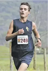  ?? ?? Luke Ellis, a Rappahanno­ck County High School student and cross country runner who regularly contribute­s a column to the Rappahanno­ck News, won the Fodderstac­k’s overall male category.