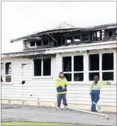  ?? PHOTOS / DARRYL BUTLER ?? Damage done by a fire at a Levin church complex that happened over the holiday period.