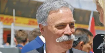  ??  ?? Chase Carey, CEO de la F.1: “Septiembre, octubre y noviembre nos verán competir en Eurasia, Asia y las Américas”.