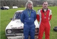  ??  ?? Simon Tuckman (left) and Shaun Hughes on the Somerset Stages