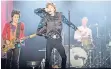  ?? FOTO: KONOPKA ?? Die Stones 2017 auf ihrer „No Filter“Tour in Düsseldorf.
