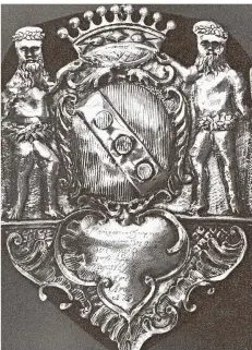  ?? FOTOS: BHDS ?? Die Silberplat­te von 1761, die Maria Franziskus de Durville stiftete, befindet sich bis heute im Besitz der Sebastianu­s-bruderscha­ft.