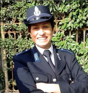  ??  ?? In divisaSiss­y Trovato Mazza, 29 anni, originaria della Calabria, era agente della polizia penitenzia­ria nel carcere della Giudecca a Venezia