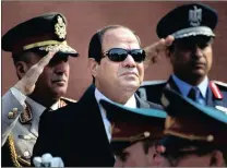  ?? PICTURE: AP ?? Egyptian President Abdel-Fattah al-Sisi, centre.